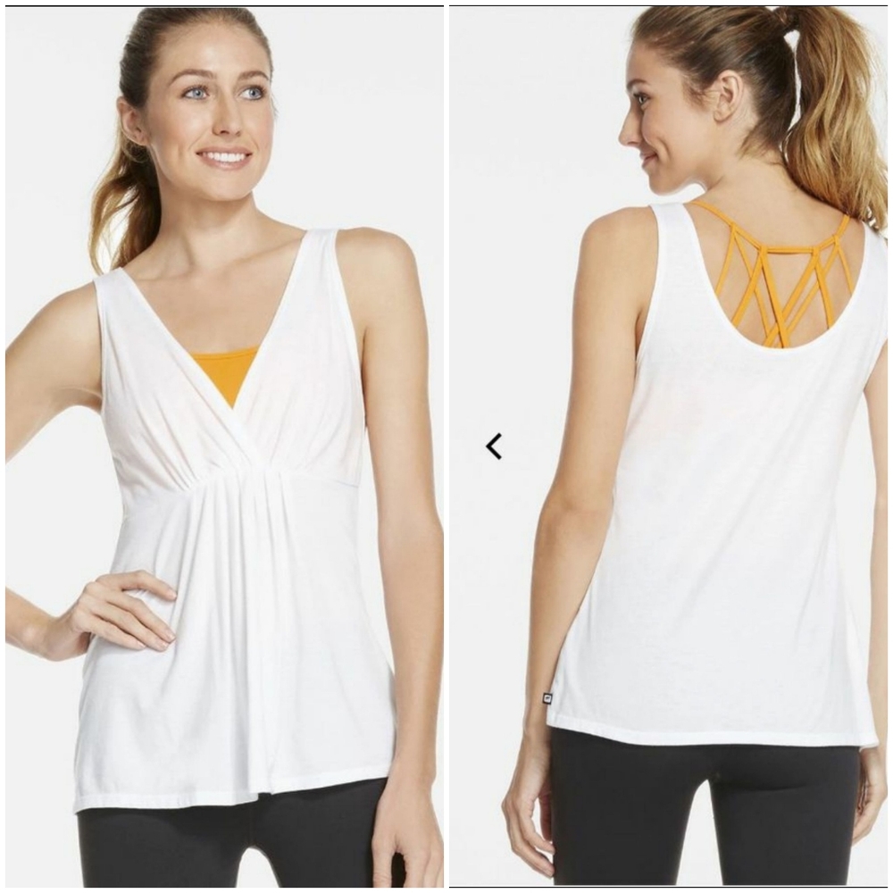 NEW Fabletics Reversible Coronado Tank XS in White